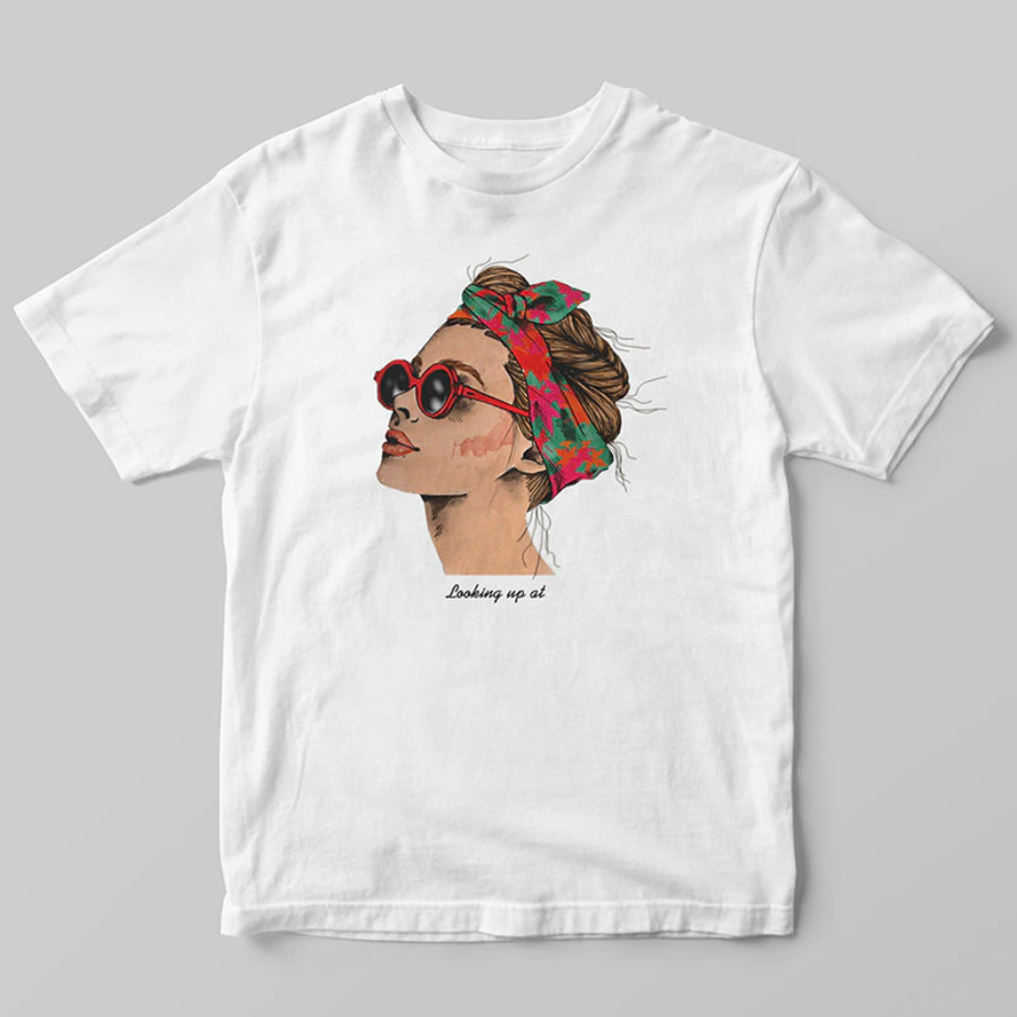 Looking up T-shirt