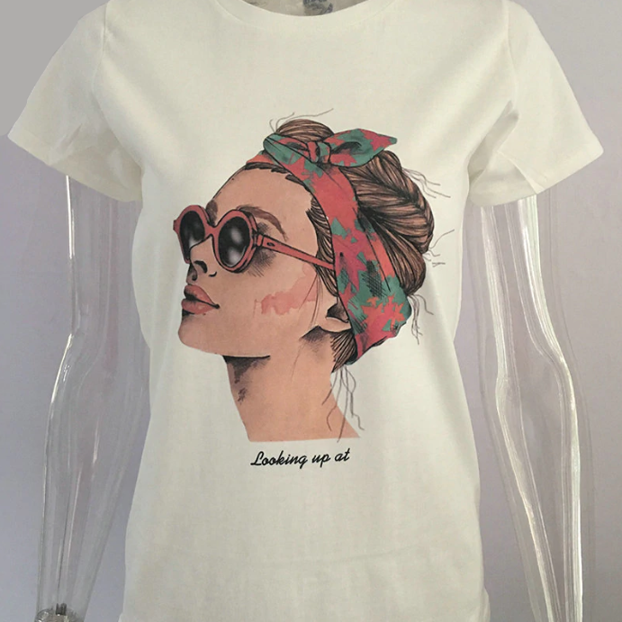 Looking up T-shirt