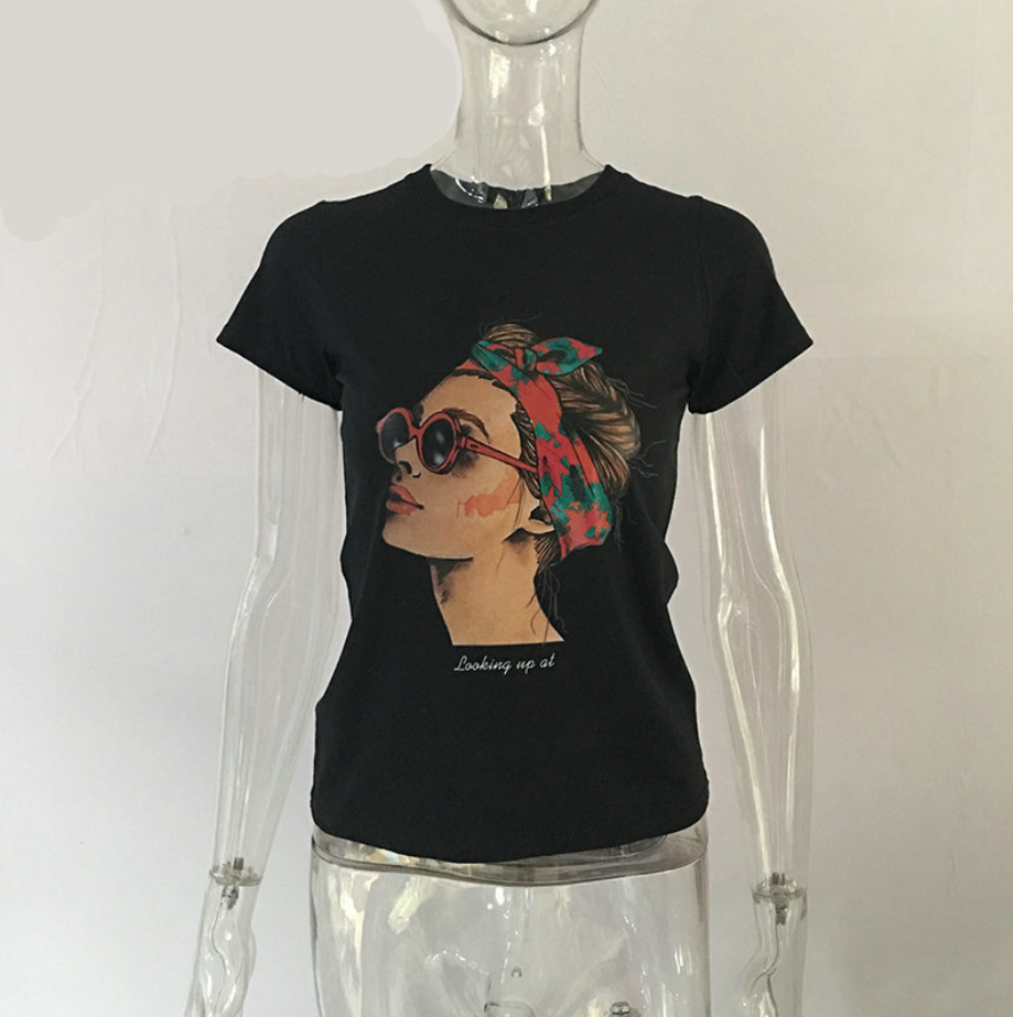Looking up T-shirt
