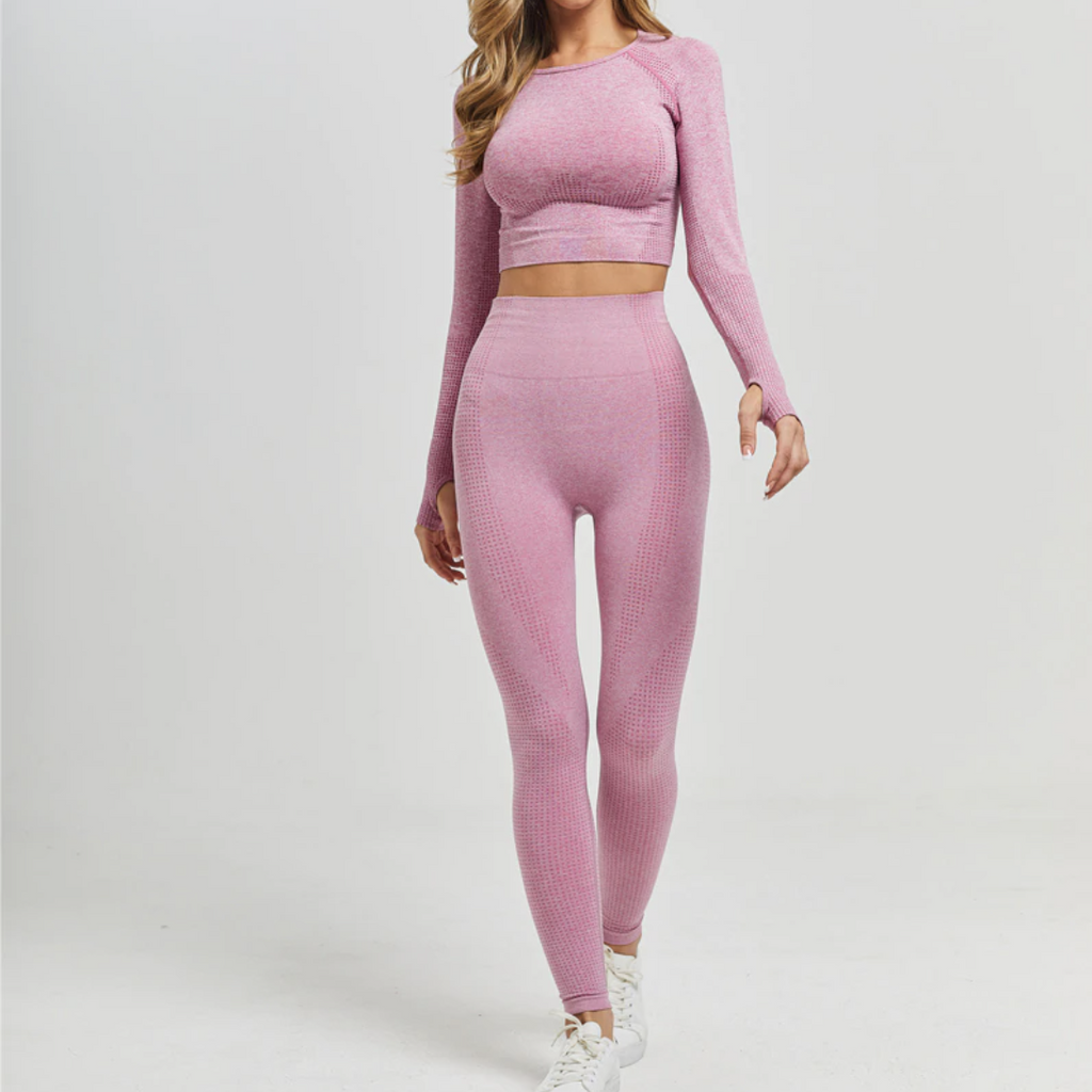 Long Sleeve SEAMLESS BRA & LEGGINGS SET
