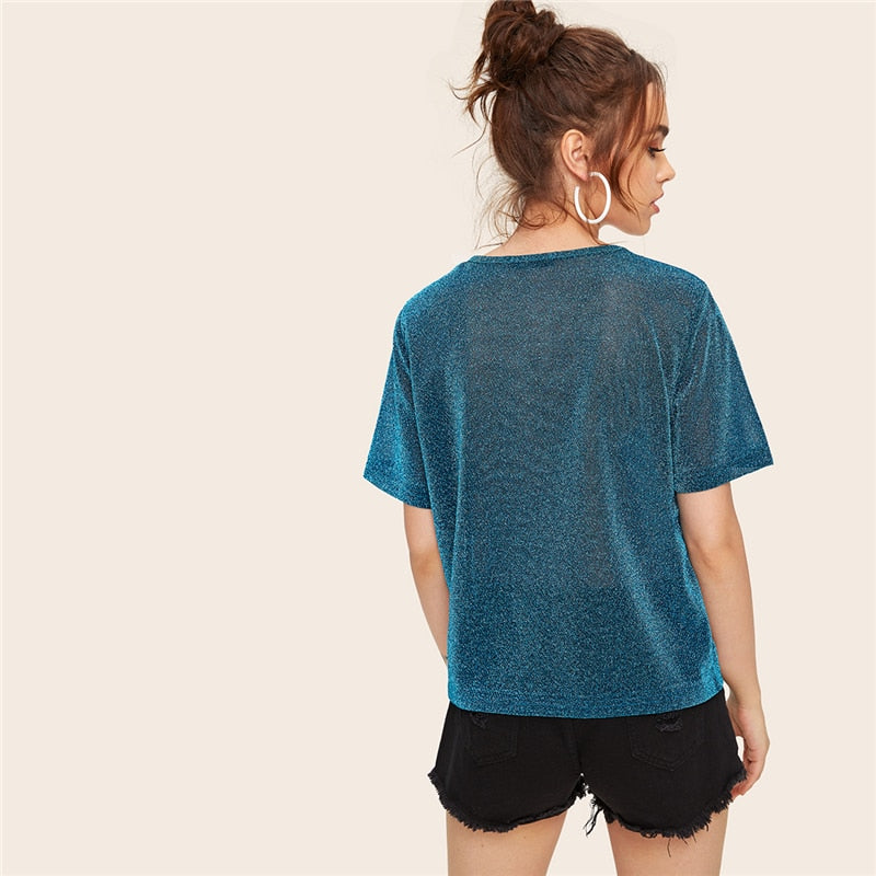 Turquoise tee