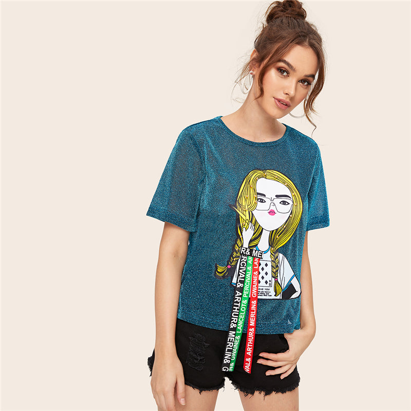 Turquoise tee