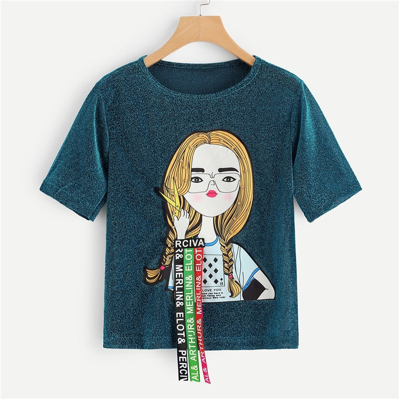 Turquoise tee