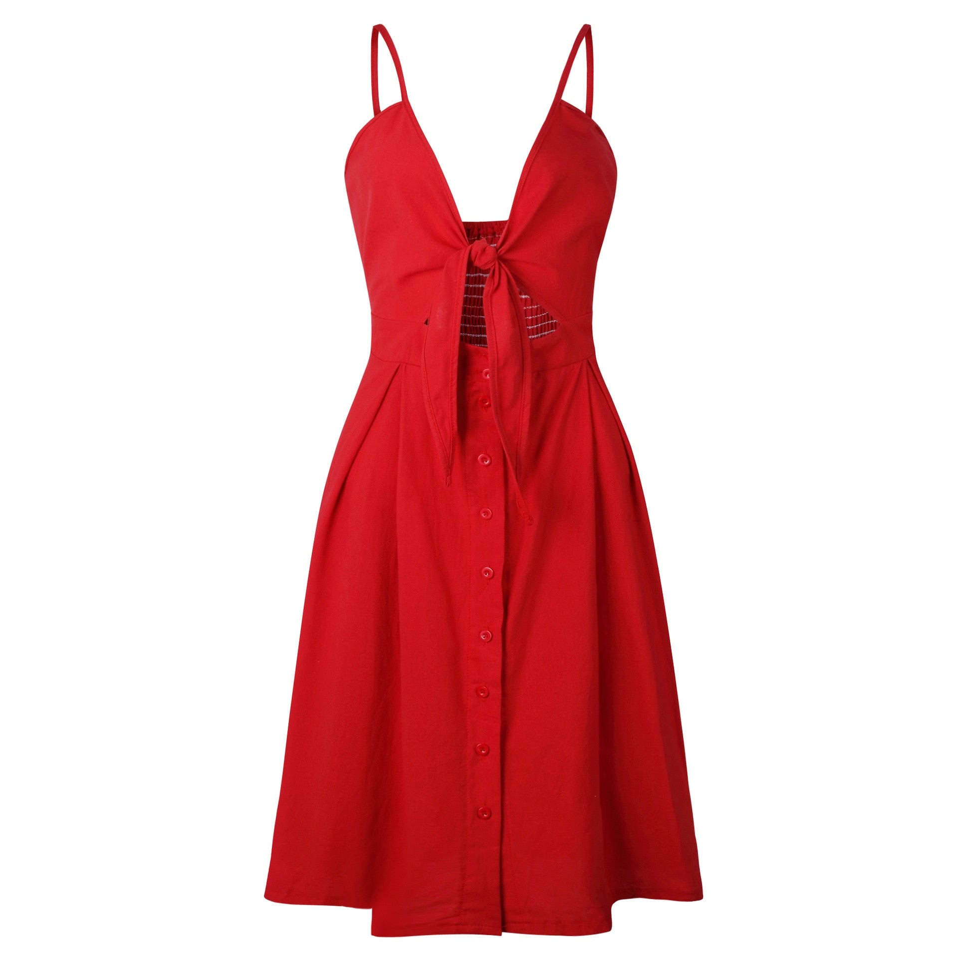 Red Polka Summer Dress