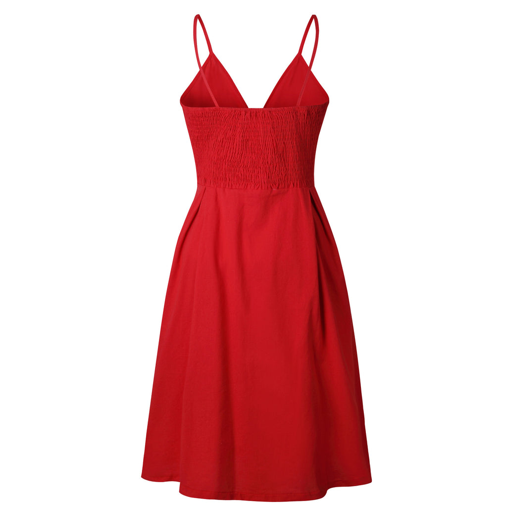Red Polka Summer Dress