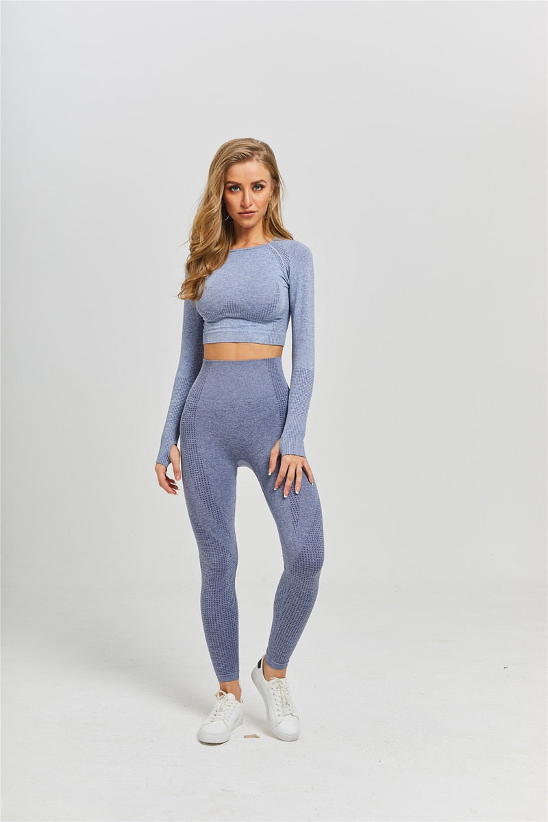 Long Sleeve SEAMLESS BRA & LEGGINGS SET