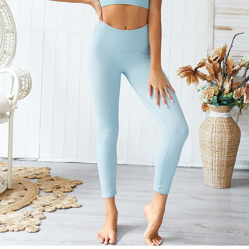 FLEX BRA & LEGGINGS SETS - BLUE