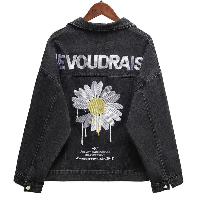 Evoudrais Denim Jacket - Black