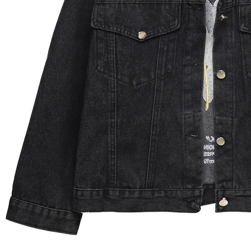 Evoudrais Denim Jacket - Black