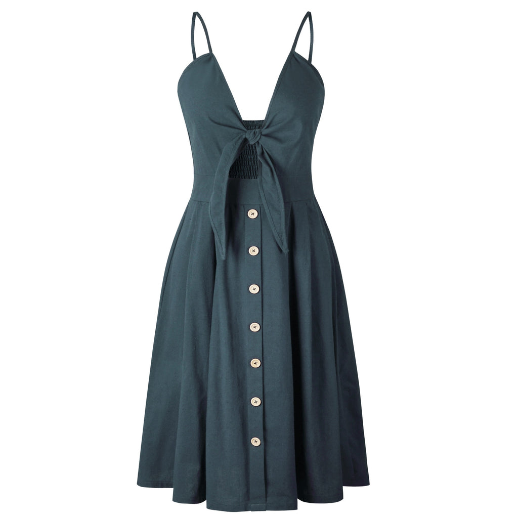 Blue Polka summer dress